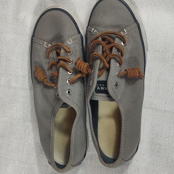 Sperry Topsider Pier Leather Lace Up Rubber Sole Comfort Womens Size 5.5M - Picture 6 of 6